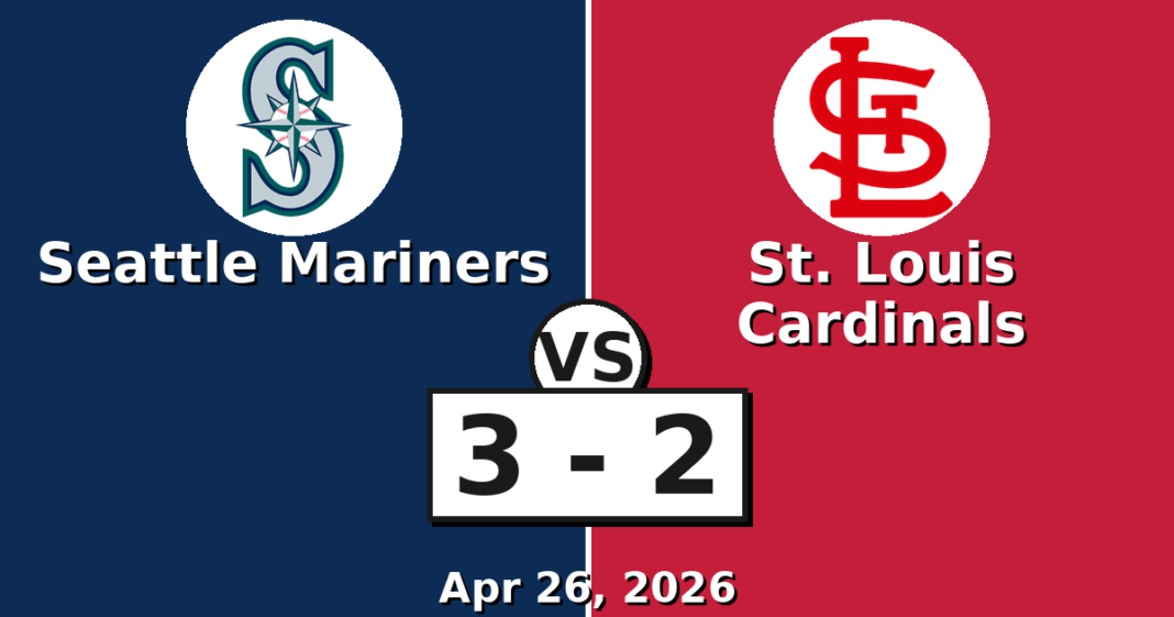 Seattle Mariners vs St. Louis Cardinals Match Player Stats