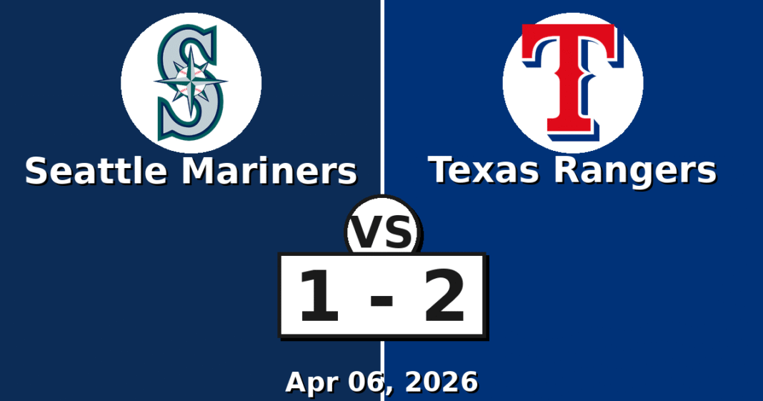 Seattle Mariners vs Texas Rangers Match Player Stats