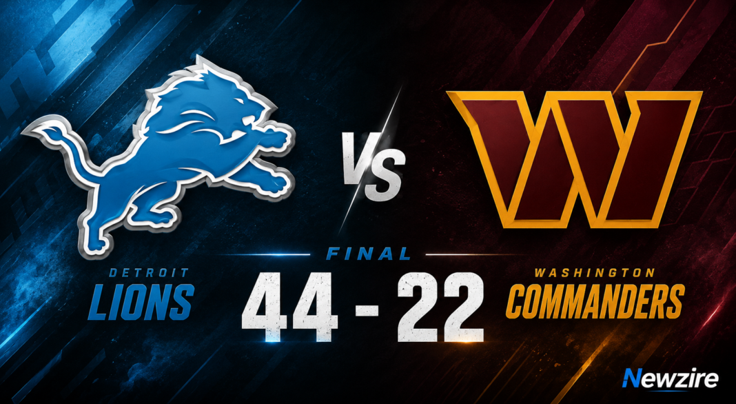 Detroit Lions vs Washington Commanders Match Player Stats