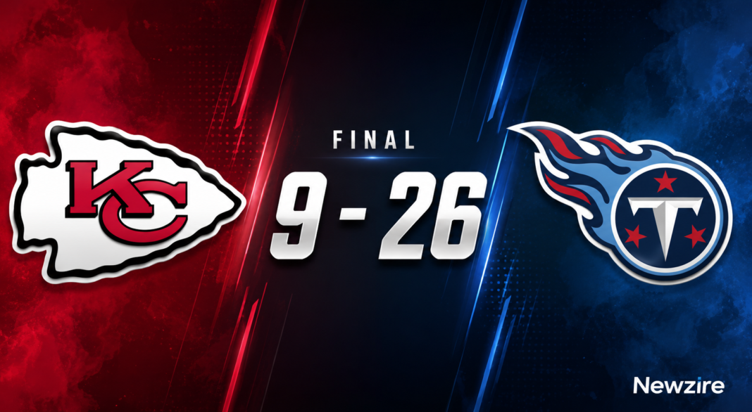 Kansas City Chiefs vs Tennessee Titans Match Player Stats (Dec 21, 2025) Kansas City Chiefs vs Tennessee Titans Match Player Stats