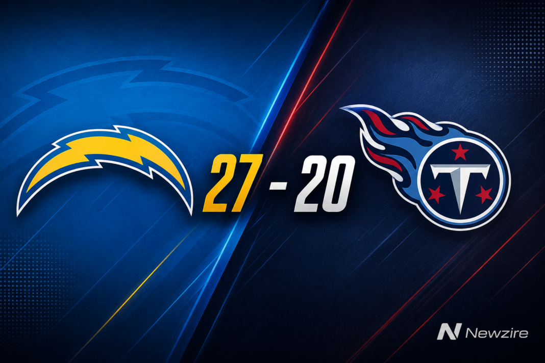 Los Angeles Chargers vs Tennessee Titans Match Player Stats