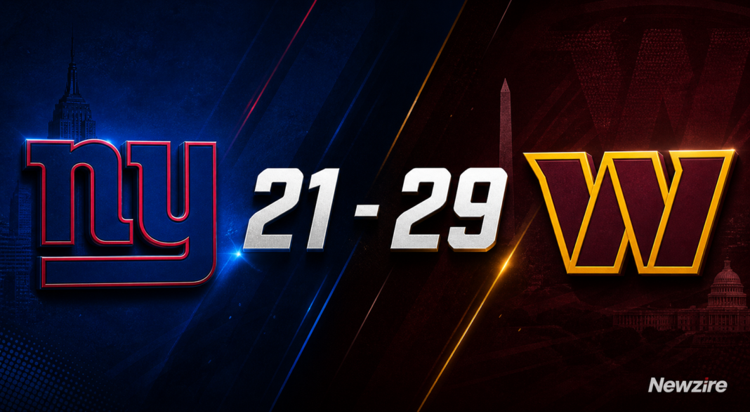 New York Giants vs Washington Commanders Match Player Stats