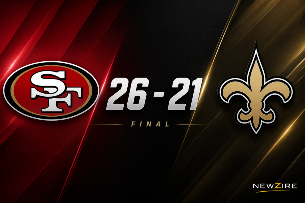 San Francisco 49ers vs New Orleans Saints Match Player Stats (Sep 14, 2025) San Francisco 49ers vs New Orleans Saints Match Player Stats
