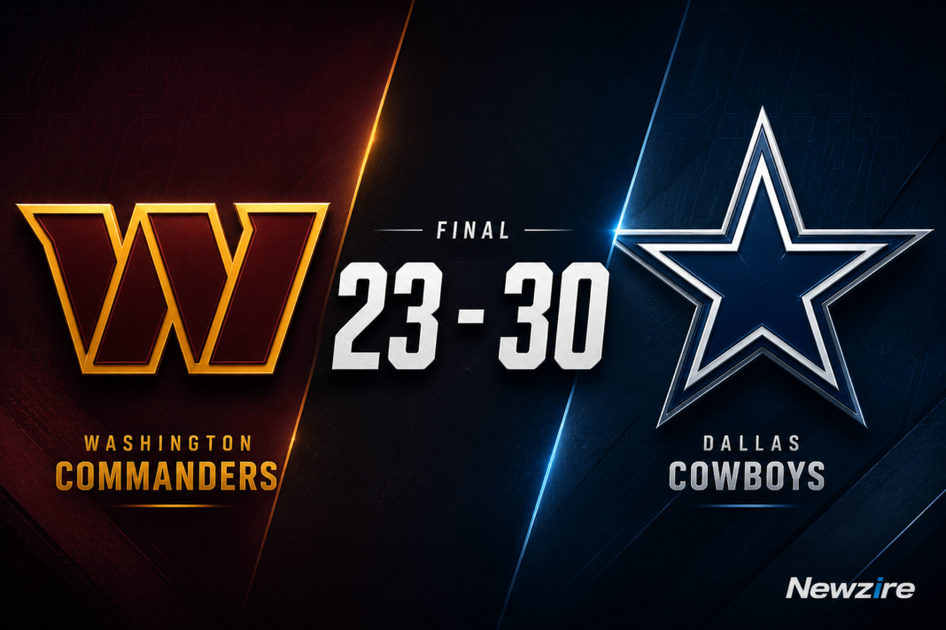 Washington Commanders vs Dallas Cowboys Match Player Stats