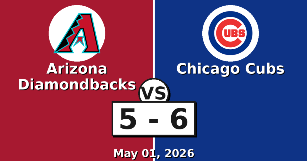 Arizona Diamondbacks vs Chicago Cubs Match Player Stats