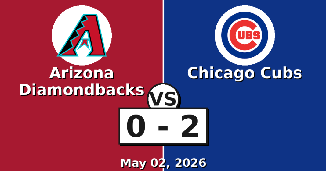 Arizona Diamondbacks vs Chicago Cubs Match Player Stats