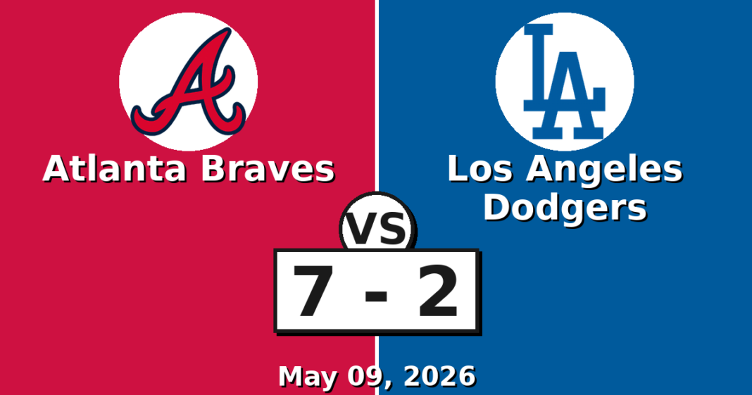 Atlanta Braves vs Los Angeles Dodgers Match Player Stats