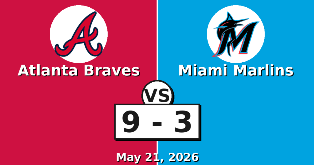 Atlanta Braves vs Miami Marlins Match Player Stats