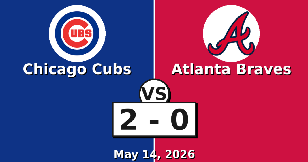 Chicago Cubs vs Atlanta Braves Match Player Stats (May 14, 2026) Chicago Cubs vs Atlanta Braves Match Player Stats