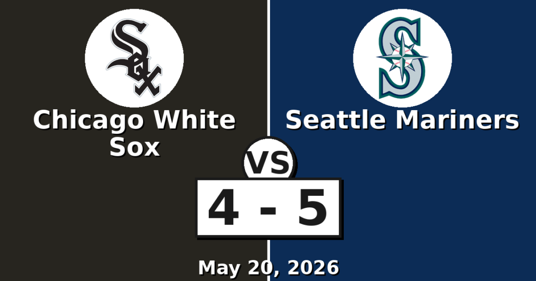 Chicago White Sox vs Seattle Mariners Match Player Stats