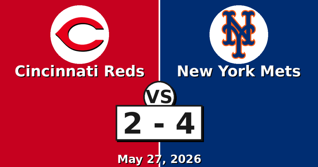Cincinnati Reds vs New York Mets Match Player Stats
