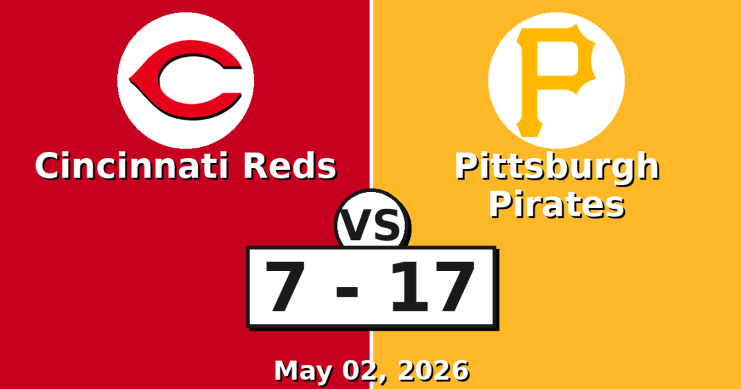 Cincinnati Reds vs Pittsburgh Pirates Match Player Stats