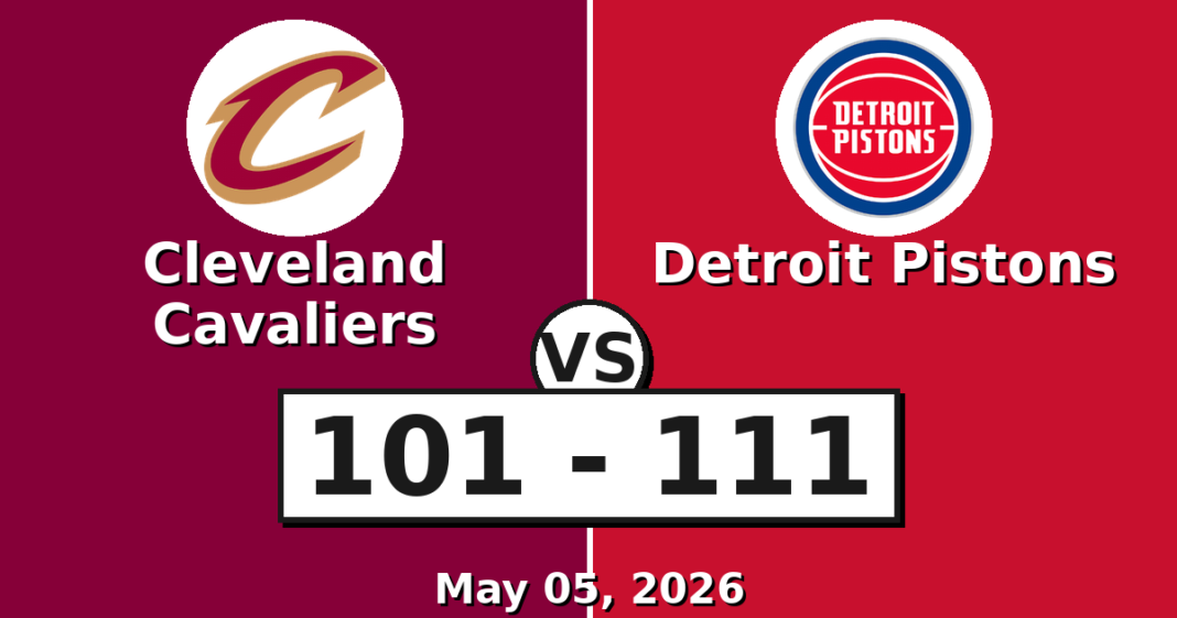 Cleveland Cavaliers vs Detroit Pistons Match Player Stats