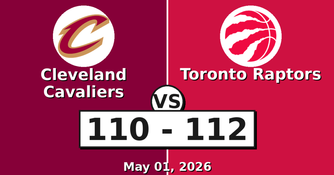 Cleveland Cavaliers vs Toronto Raptors Match Player Stats