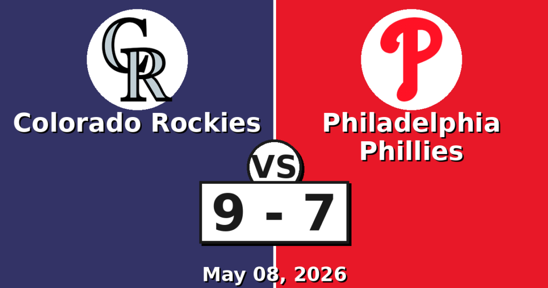 Colorado Rockies vs Philadelphia Phillies Match Player Stats