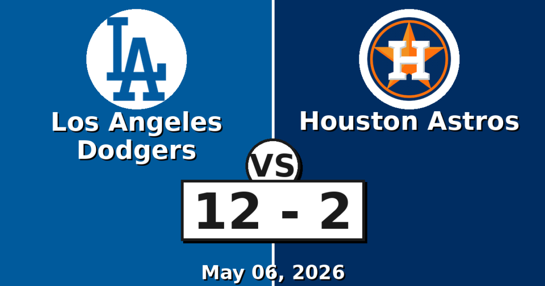 Los Angeles Dodgers vs Houston Astros Match Player Stats