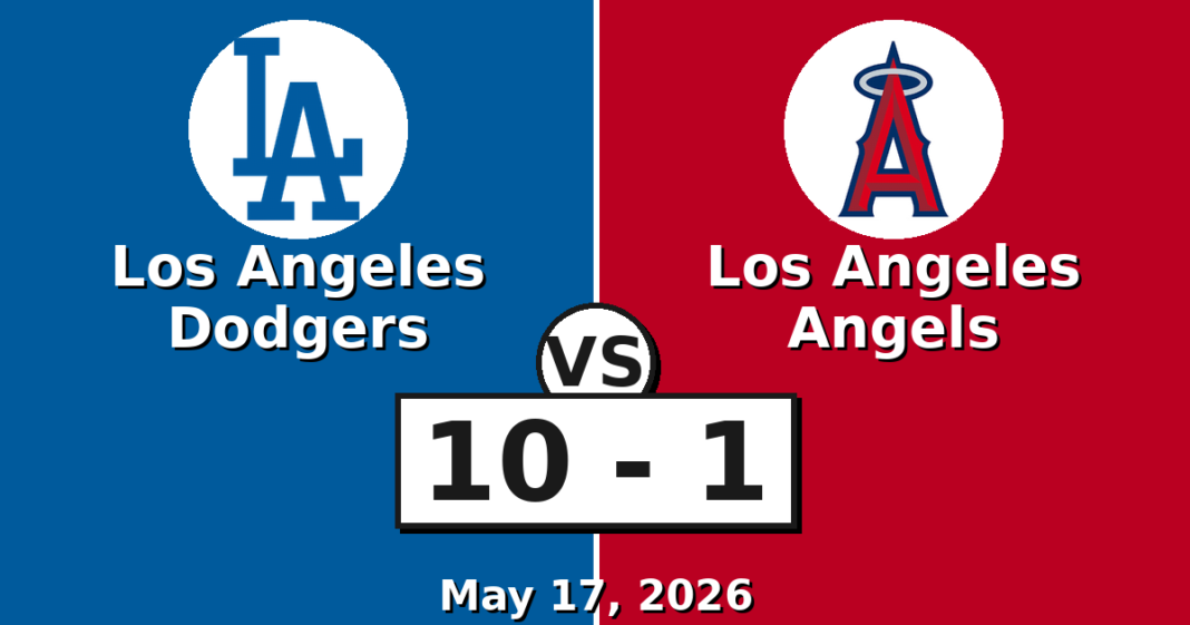 Los Angeles Dodgers vs Los Angeles Angels Match Player Stats (May 17, 2026) Los Angeles Dodgers vs Los Angeles Angels Match Player Stats