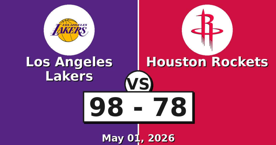 Los Angeles Lakers vs Houston Rockets Match Player Stats