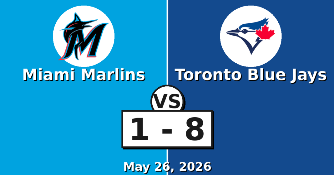 Miami Marlins vs Toronto Blue Jays Match Player Stats