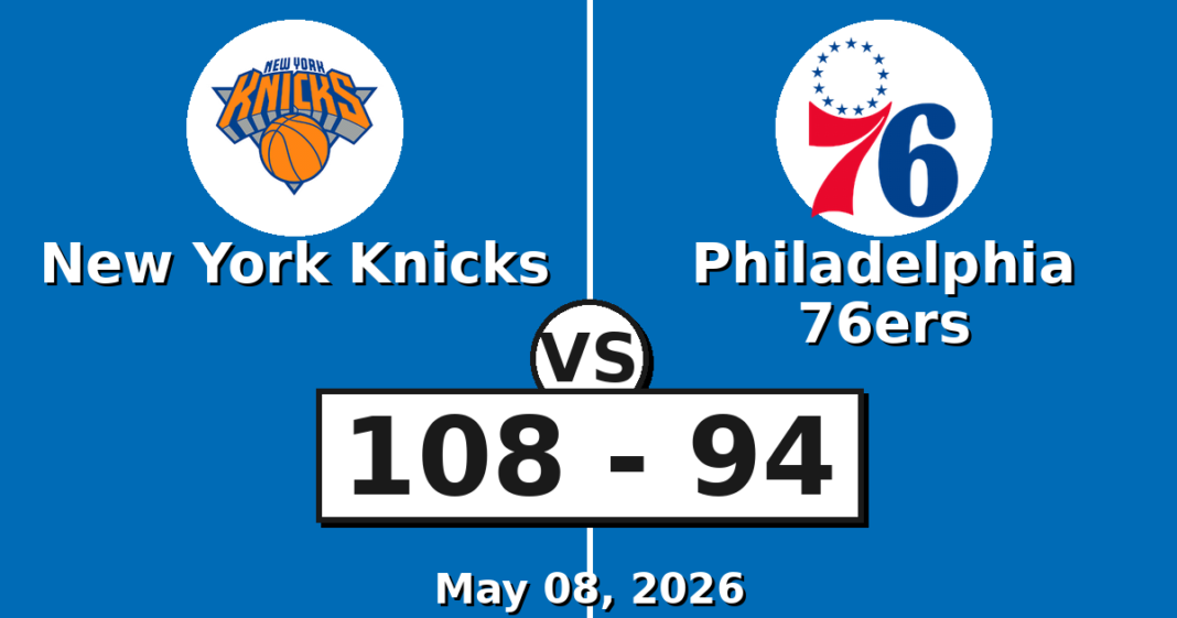New York Knicks vs Philadelphia 76ers Match Player Stats