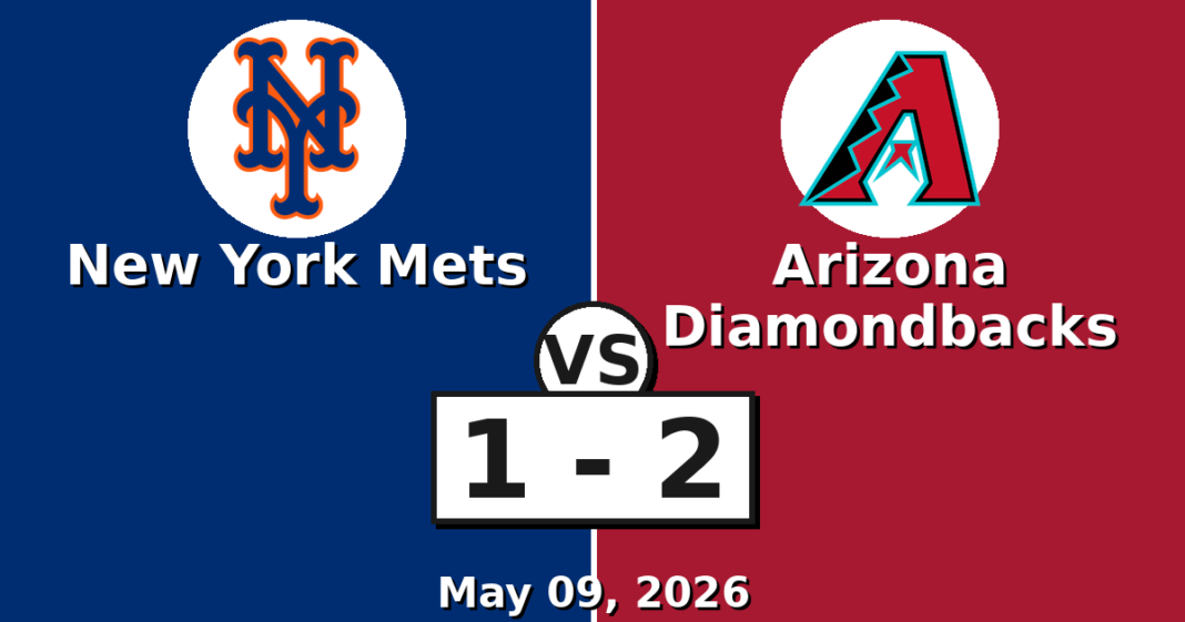 New York Mets vs Arizona Diamondbacks Match Player Stats (May 09, 2026) New York Mets vs Arizona Diamondbacks Match Player Stats