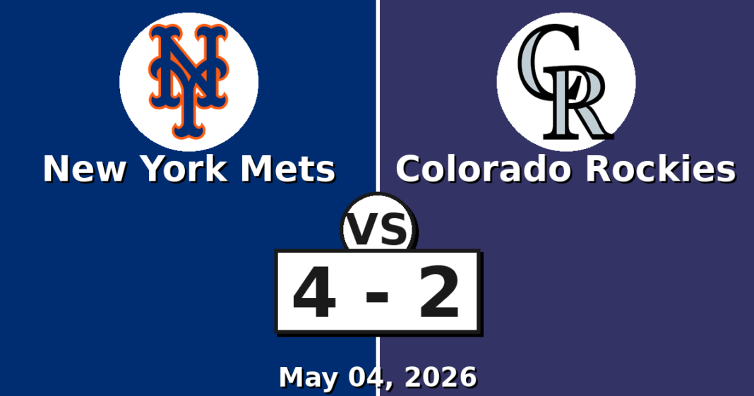 New York Mets vs Colorado Rockies Match Player Stats