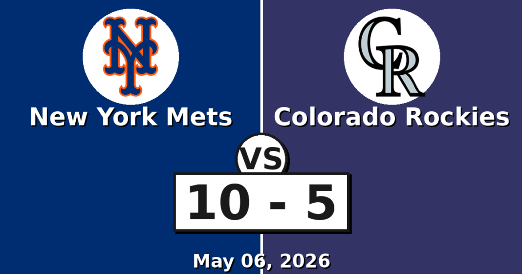 New York Mets vs Colorado Rockies Match Player Stats