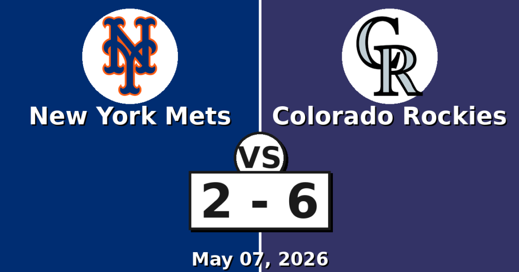 New York Mets vs Colorado Rockies Match Player Stats