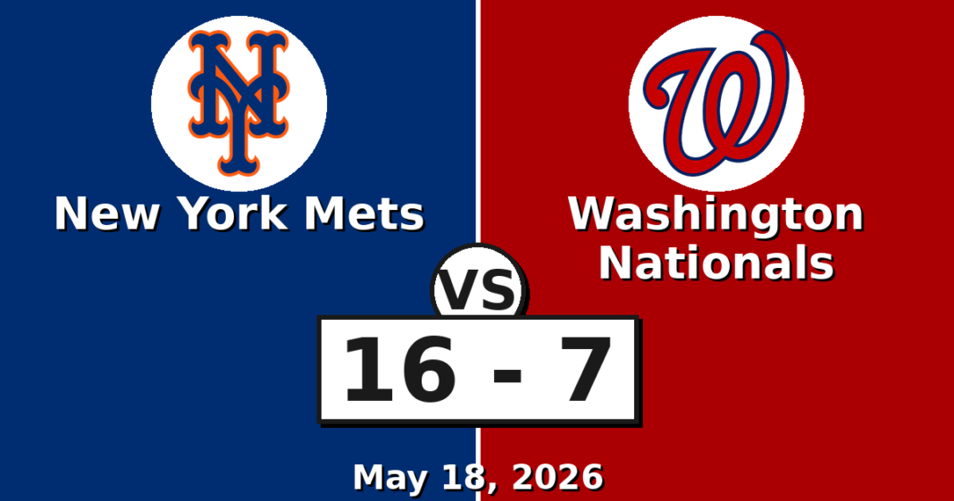 New York Mets vs Washington Nationals Match Player Stats