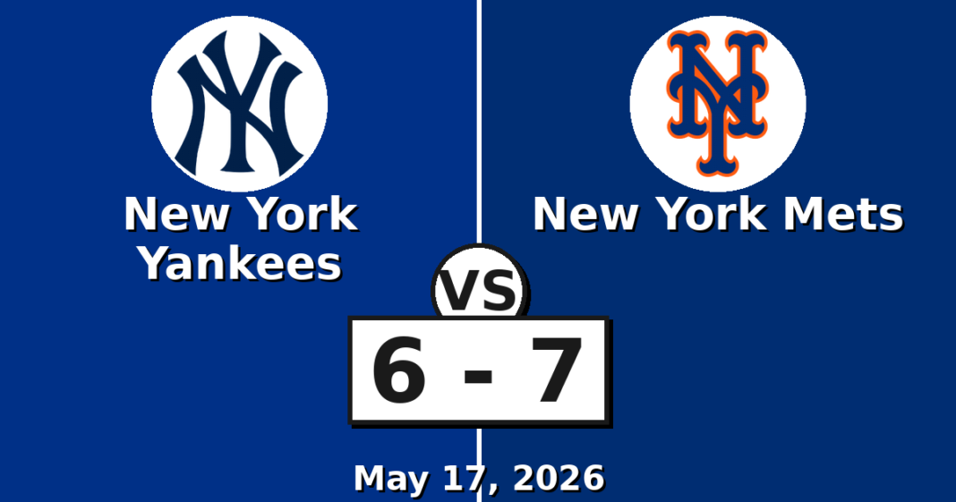 New York Yankees vs New York Mets Match Player Stats