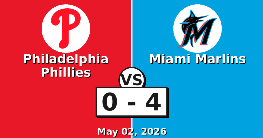 Philadelphia Phillies vs Miami Marlins Match Player Stats