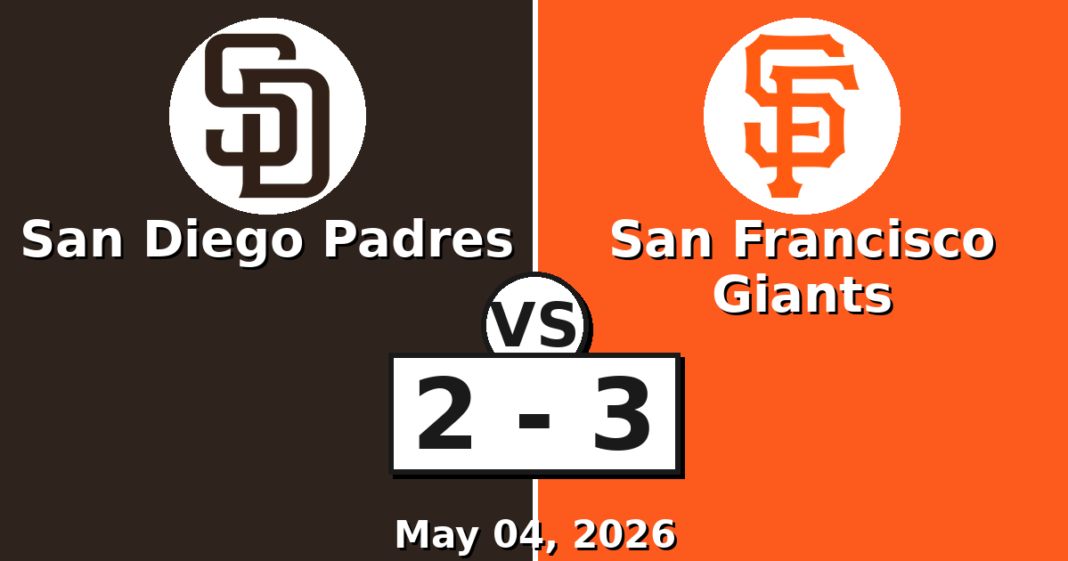 San Diego Padres vs San Francisco Giants Match Player Stats