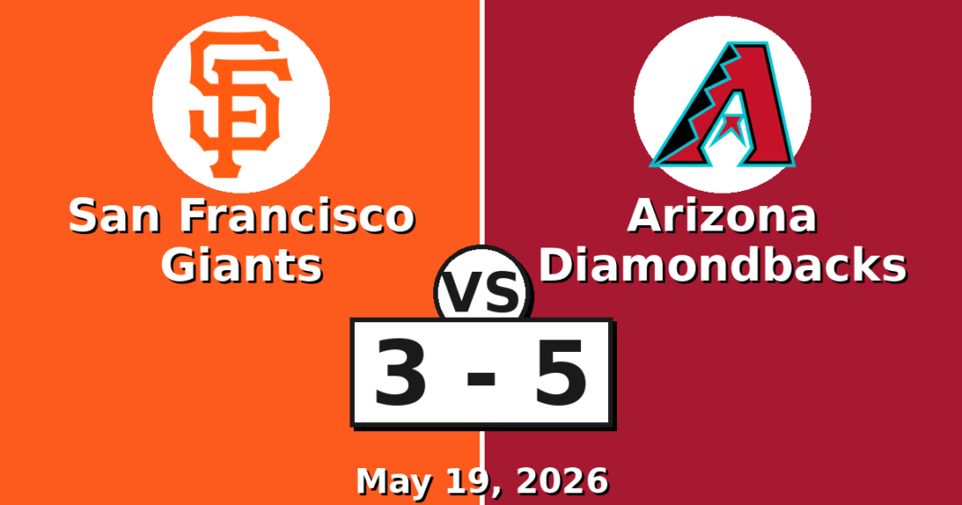 San Francisco Giants vs Arizona Diamondbacks Match Player Stats