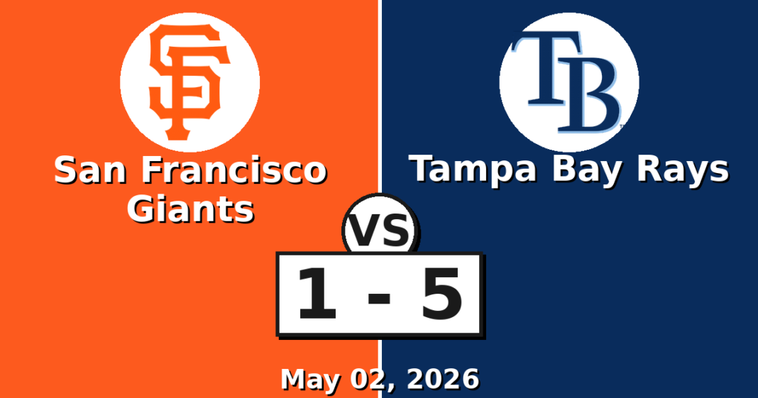 San Francisco Giants vs Tampa Bay Rays Match Player Stats