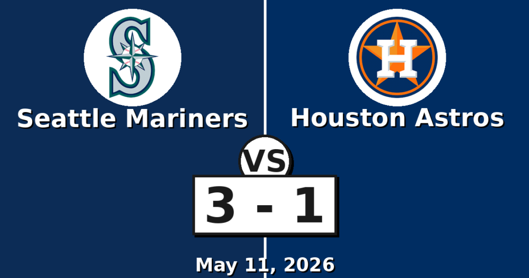 Seattle Mariners vs Houston Astros Match Player Stats