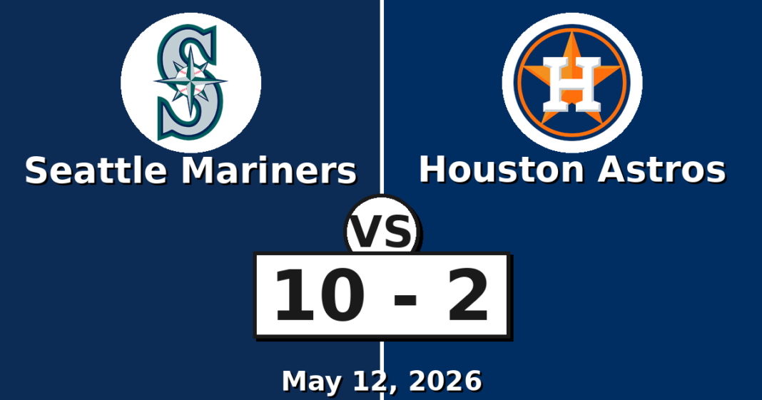 Seattle Mariners vs Houston Astros Match Player Stats