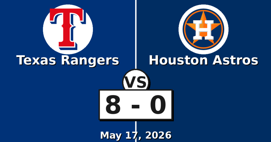 Texas Rangers vs Houston Astros Match Player Stats