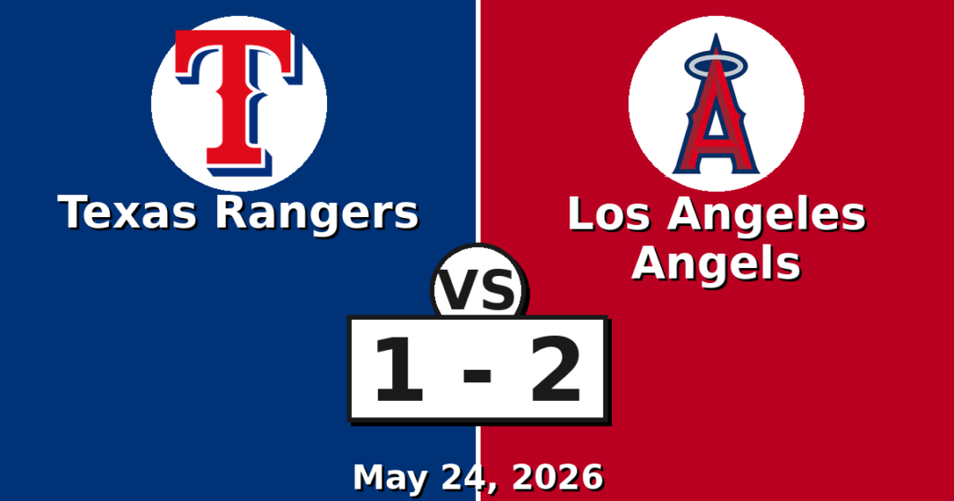 Texas Rangers vs Los Angeles Angels Match Player Stats