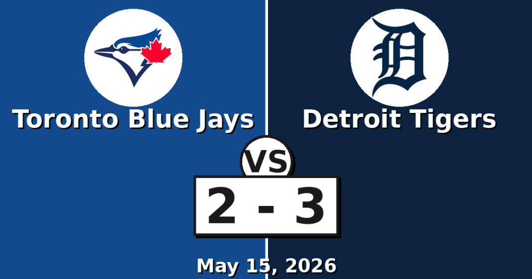 Toronto Blue Jays vs Detroit Tigers Match Player Stats