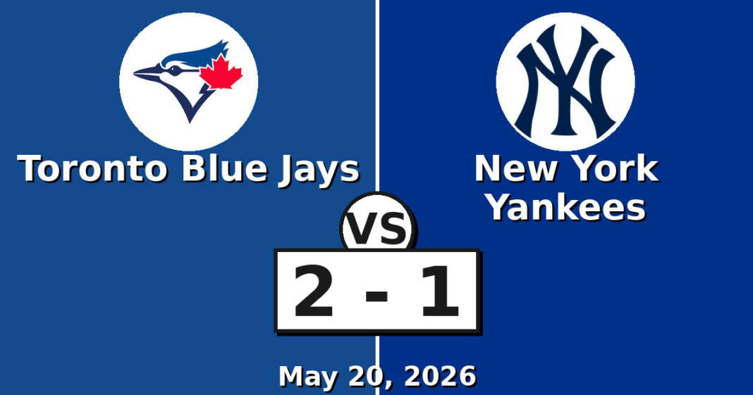 Toronto Blue Jays vs New York Yankees Match Player Stats