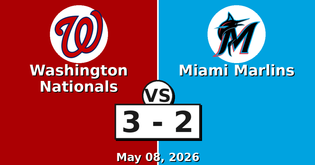 Washington Nationals vs Miami Marlins Match Player Stats