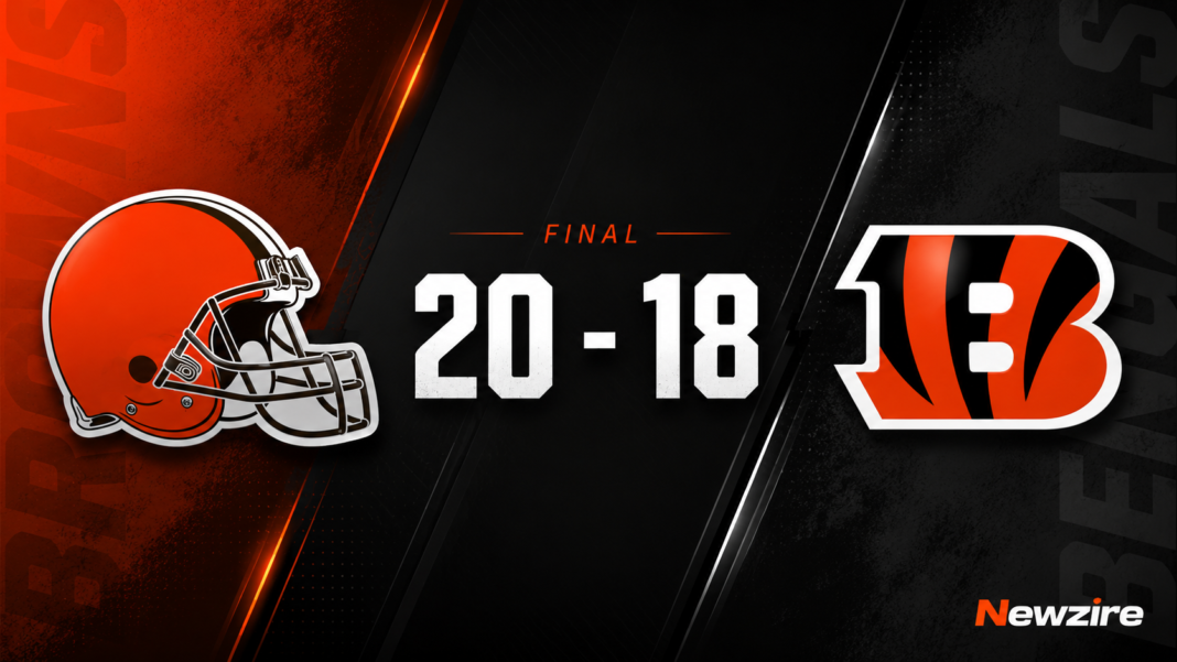 Cleveland Browns vs Cincinnati Bengals Match Player Stats (Jan 4, 2026) Cleveland Browns vs Cincinnati Bengals Match Player Stats