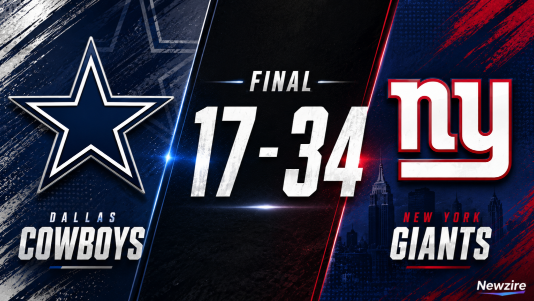 Dallas Cowboys vs New York Giants Match Player Stats (Jan 4, 2026) Dallas Cowboys vs New York Giants Match Player Stats