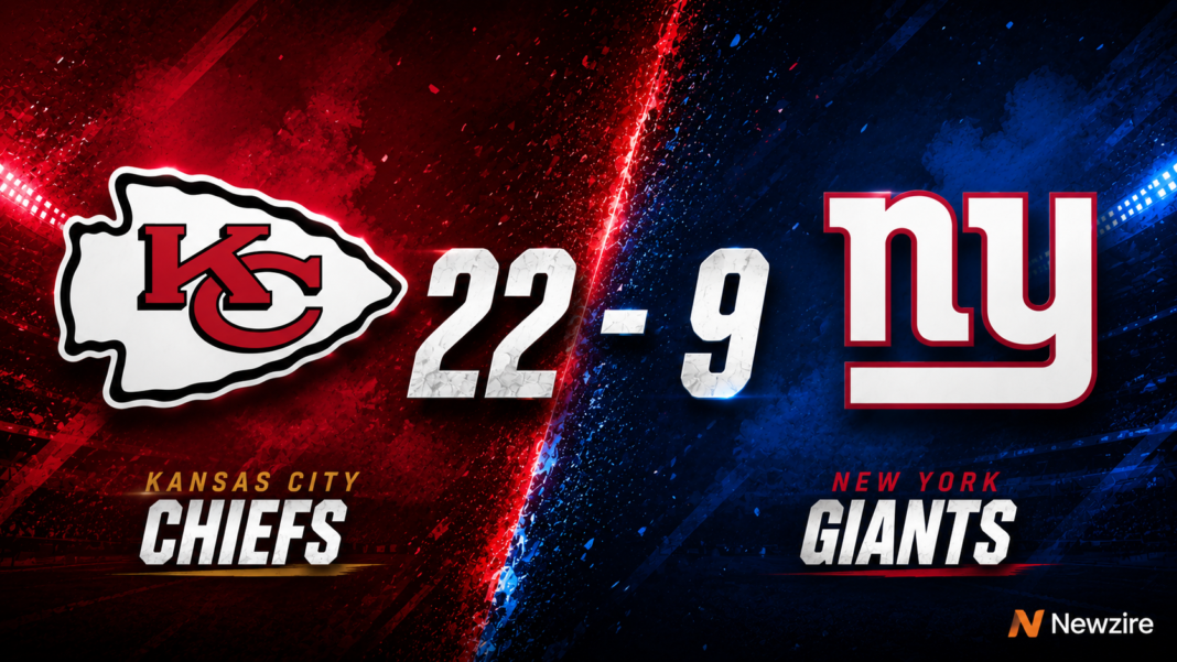 Kansas City Chiefs vs New York Giants Match Player Stats