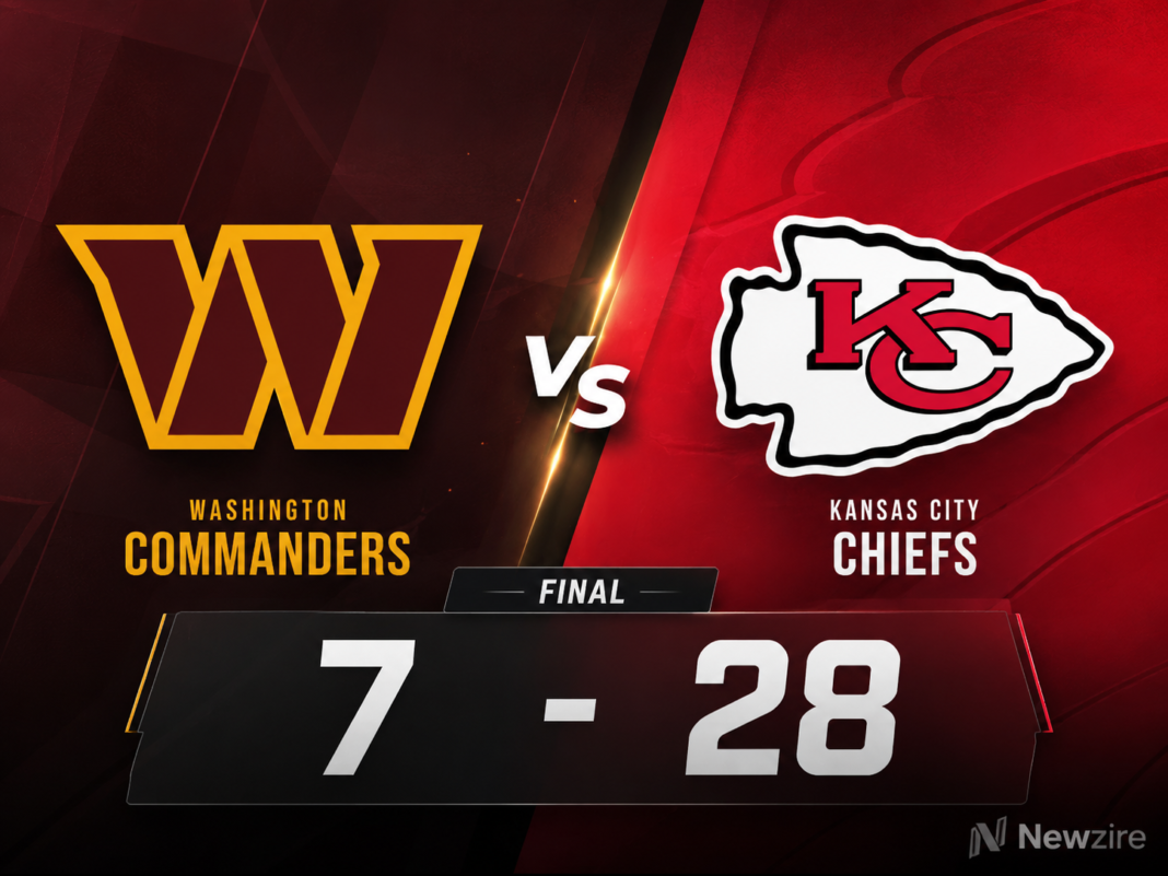 Washington Commanders vs Kansas City Chiefs Match Player Stats (Oct 27, 2025) Washington Commanders vs Kansas City Chiefs Match Player Stats