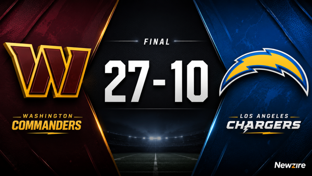 Washington Commanders vs Los Angeles Chargers Match Player Stats (Oct 5, 2025) Washington Commanders vs Los Angeles Chargers Match Player Stats