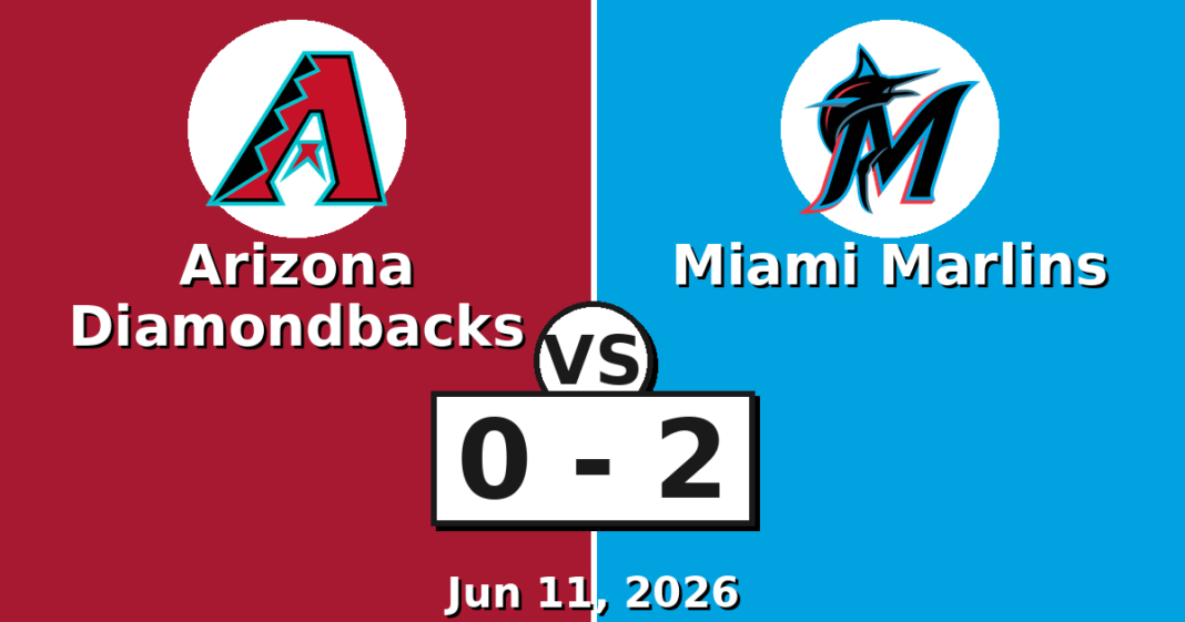 Arizona Diamondbacks vs Miami Marlins Match Player Stats