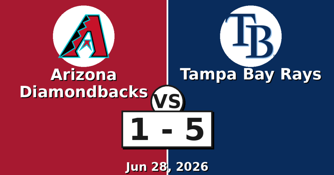 Arizona Diamondbacks vs Tampa Bay Rays Match Player Stats