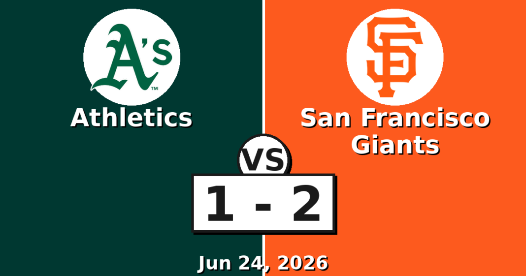 Athletics vs San Francisco Giants Match Player Stats