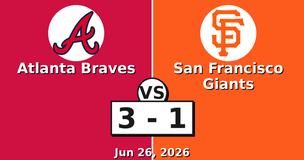 Atlanta Braves vs San Francisco Giants Match Player Stats